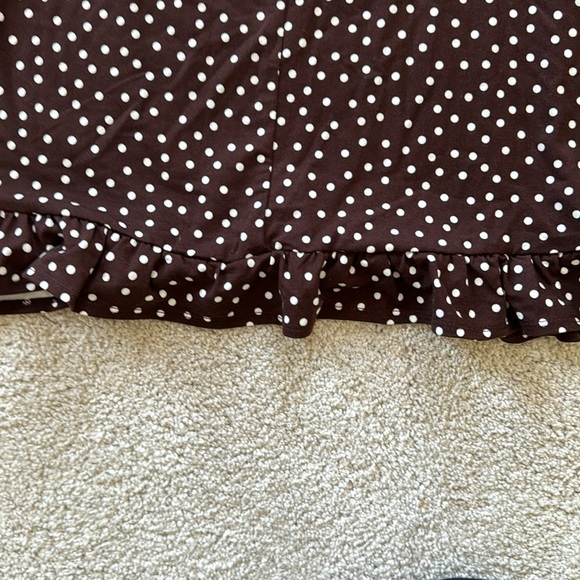 Reformation NWT Nevada Brown Dot Mini Dress size small - Picture 8 of 9